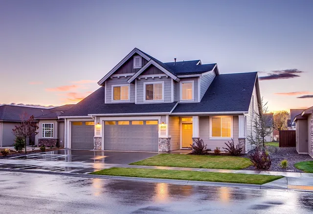 house, garage, driveway, architecture, building, property, home, residential, suburb, real estate, exterior, facade, house exterior, home exterior, street, neighborhood street, residential area, house, house, house, house, house, home, home, real estate. Local SEO checklist for garage door owners