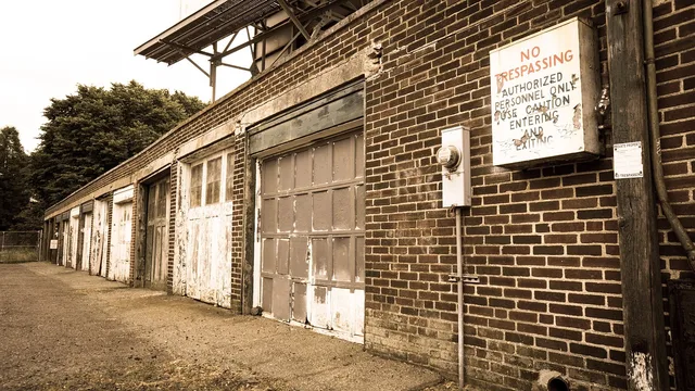 boston, aged photo, old, no trespassing, brick, building, antique, exterior, garage, electric meter, historic, back, home, brown garage, boston, garage, garage, garage, garage, garage. Workers' compensation and registration for Alberta and Ontario garage door installers